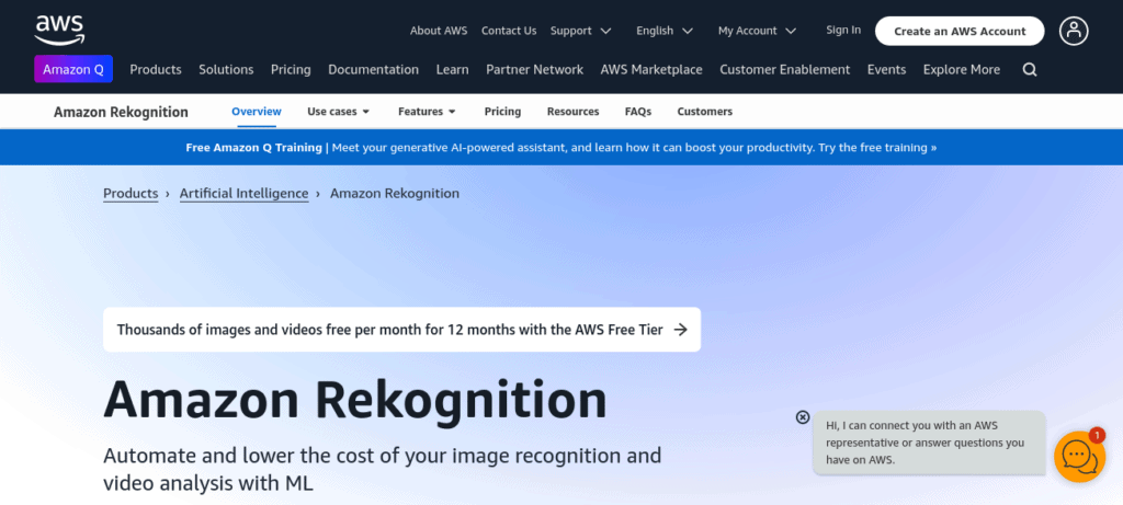 Amazon Rekognition - AWS